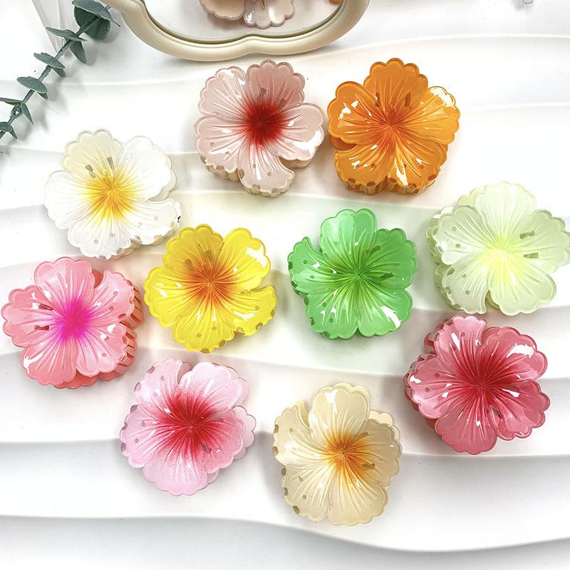 8 cm Curly Flower Claw Hair Clip Women's Head Shark Clip Hair Accessory for N25609