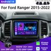 Android 14 for Ford Ranger 2015 2016 2017 2018-2022 GPS Navigation Car Stereo Head Unit No 2din DVD QLED Screen Dash Cam
