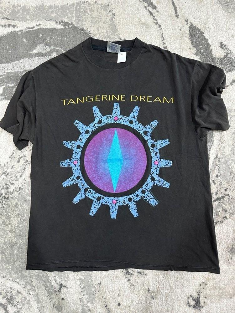 

Vintage 1992 Tangerine Dream One Side Black All Size Shirt AR259 Unisex T-Shirt L