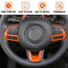 3x Steering Wheel Cover Trim for Jeep Renegade 2015+ Compass 2017+ Accessories