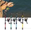 1.8M Telescopic Fiberglass Fishing Rod with Spinning Reel Portable Sea Fishing Pole Remote Throw Rod Set Gear Included