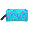 Retro 80er 90er Ikonen Geometrischer Druck Make-up Tasche Reise Kosmetiktasche Tragbare Kulturtasche Organizer Beutel mit Reißverschluss und Griff