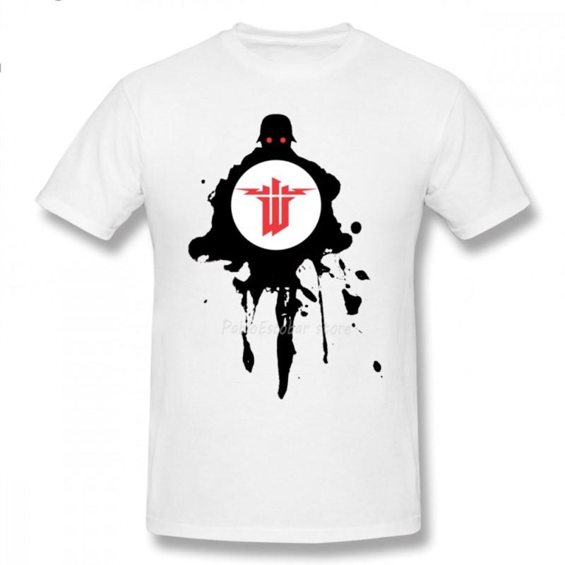 

Wolfenstein T Shirt Wolfenstein TShirt 4xl Classic Tee Shirt Cotton Short Sleeves Graphic Mens Fun Tshirt S