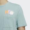 adidas Neo Casual Breathable Sport T-Shirt With Smile Print Men Tops GP5783
