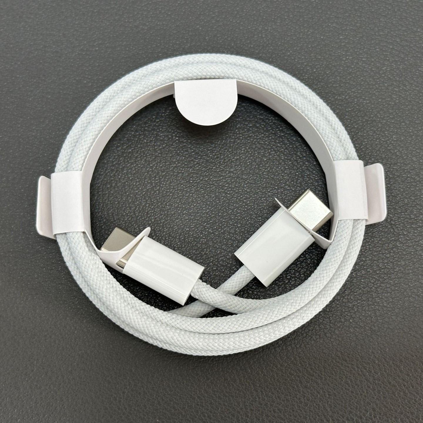 

Кабель USB-C Fonken PD 60 Вт для iPhone 15 Pro Max, быстрая зарядка для iPad, Samsung, аксессуары для кабелей типа C, 1 м белый