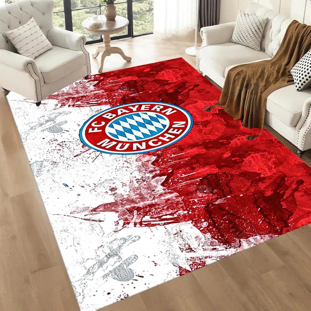 Bayern Munich Abstract Art Square Rugs Are a Great Choice for Living Rooms, Bedrooms, Home Décor, and As Gifts