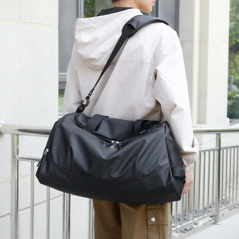 High Quality Oxford Anti-scratch Wear-resistant Travel Bags Simple Solid Color Sports Yoga Fitness Bag Large Capacity Outdoor Oblique Span Touring Bag