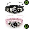 2pcs/set Sun and Moon Lovers Leather Bracelet Punk Multi-Layered Beaded Braided Adjustable Bracelet Set For Couple Jewelry
