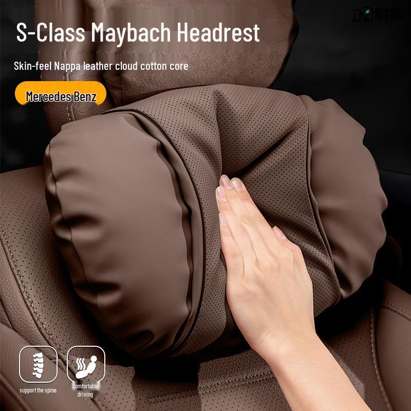 Mercedes-Benz Neck & Lumbar Support Pillow for C-Class, GLC, S-Class, A-Class, GLE, V-Class, EQ
