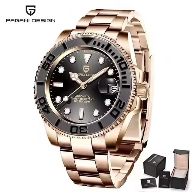 PAGANI DESIGN V2 Japan movement Luxury Men Mechanical Watch 40MM Ceramic bezel AR Coated Sapphire Glass Automatic Watch For Men