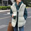 Cotton vest women's new winter thickened sleeveless outer wear vest stand-up collar warm jacket 0