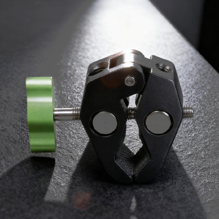 Zwei-Gewinde-Fotoklemme 3 kg Tragfähigkeit Aluminiumkonstruktion Zur Montage von Lichtern Schirmen Schienen