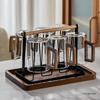 Handun Heat-Resistant Borosilicate Glass Cup Set with Wooden Handles
