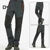 Pánské horolezecké kalhoty elastický pas knoflík zip poklop Sportovní kalhoty s kapsami Patchwork Barva Silná plyšová podšívka Outdoorové aktivity Turistické kalhoty