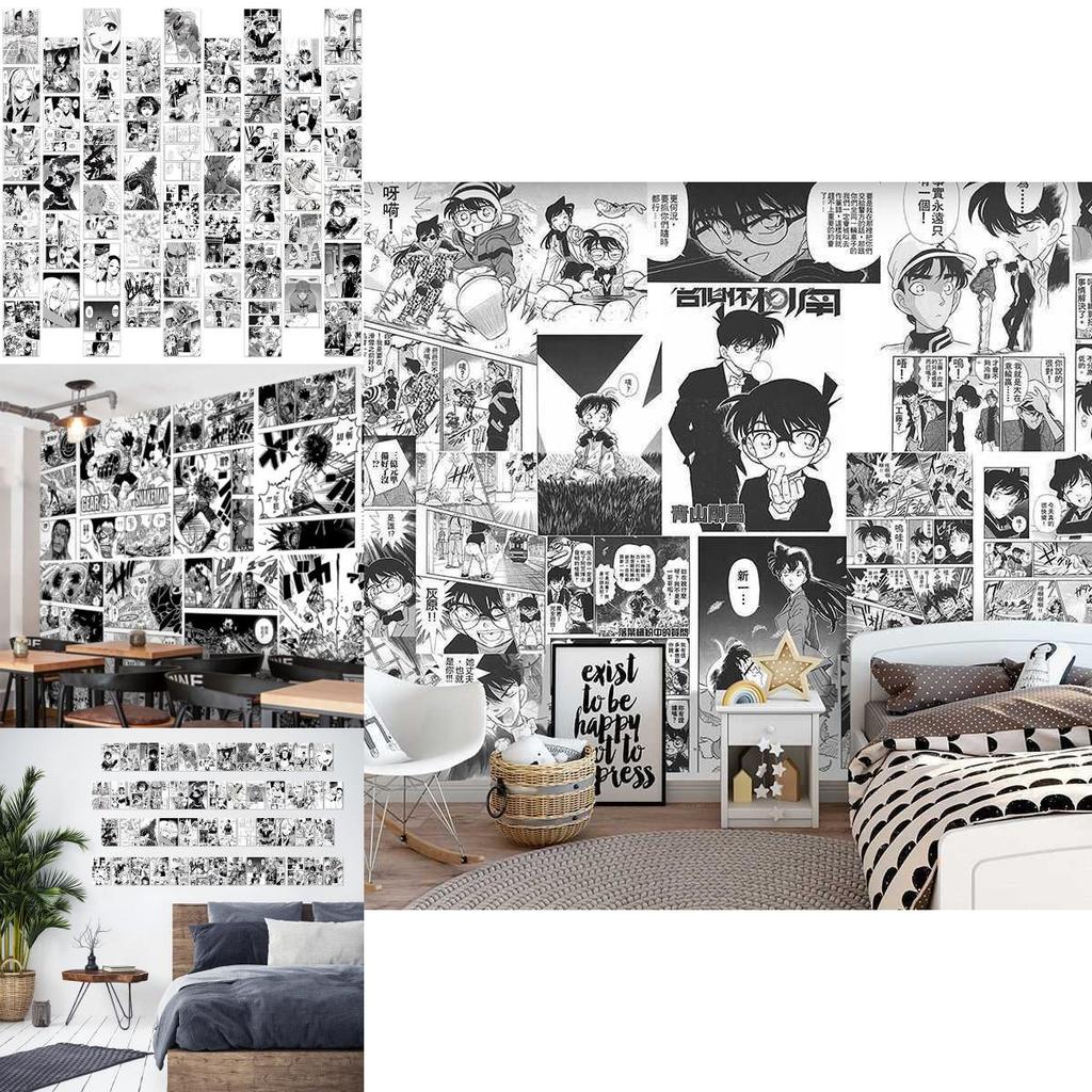 Japanese Popular Anime Self-adhesive Wall Stickers Wallpaper For Vibrant Room Decoration