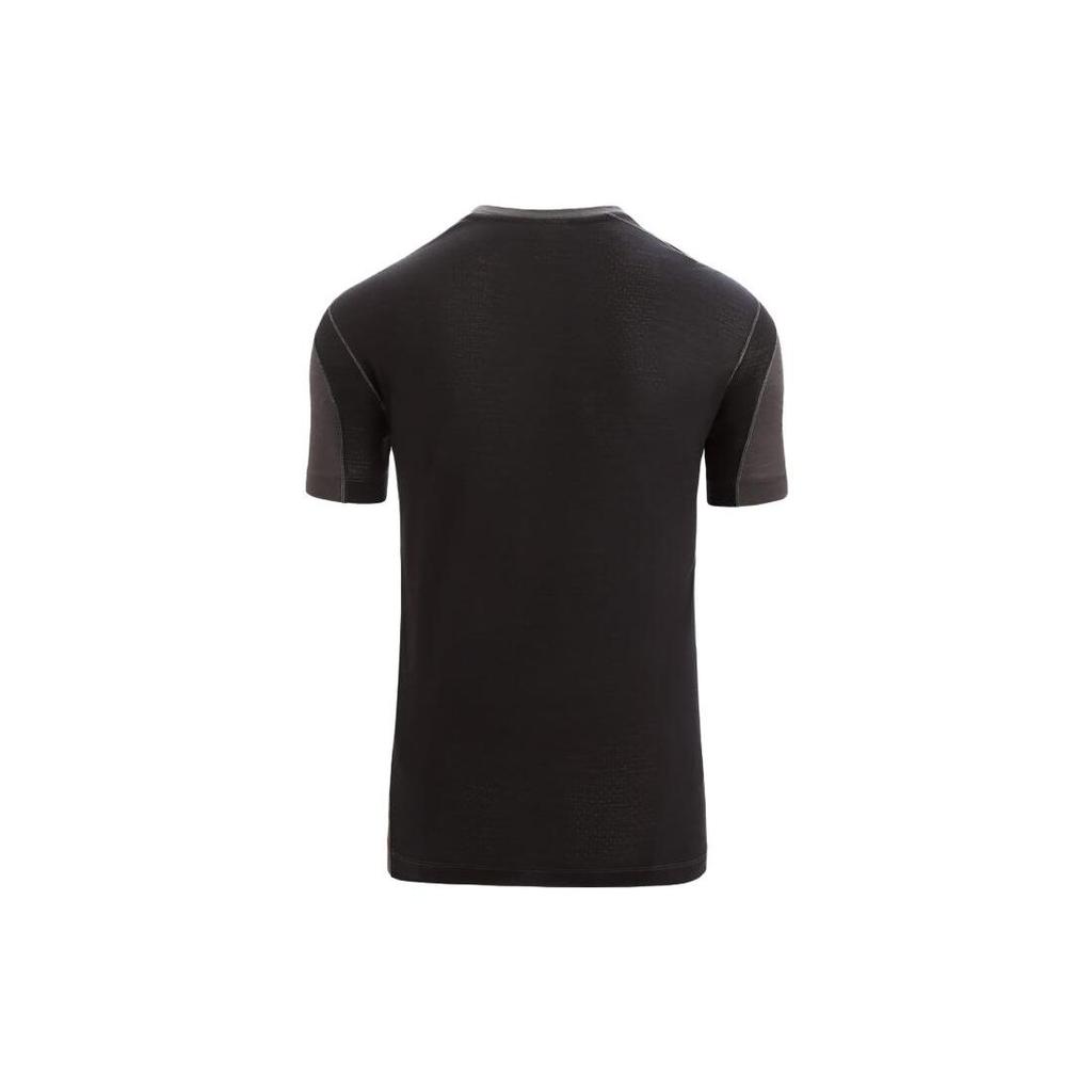 Timberland X Icebreaker Collaboration Solid Color Breathable Mesh Crew Neck Short Sleeve T-Shirt Men Tops Brown A6J7QDV1