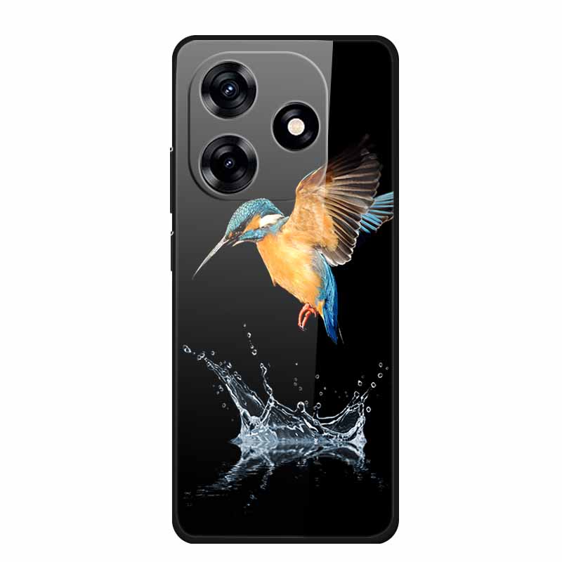 Glass Back Cover For Honor X5c Plus Case Coque Hard Tempered Glass Case For Honor Play 10A X5c Plus Phone Case Cover Soft Bumper