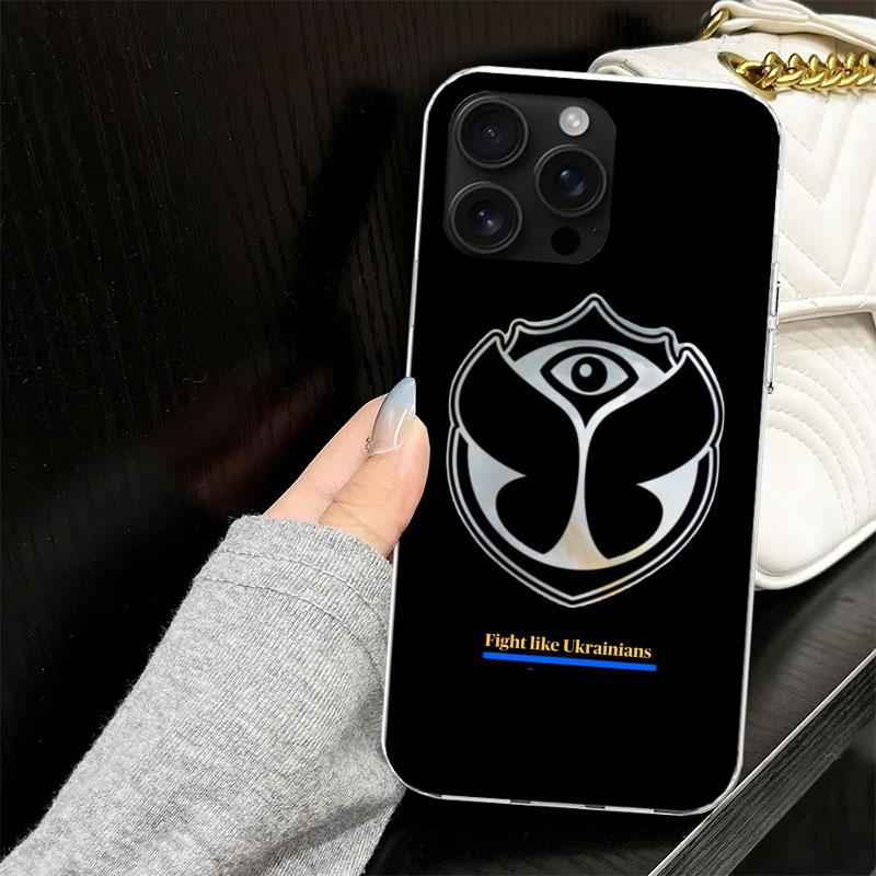 Music Festival Tomorrowlands Case for iPhone 17 Air 16 16E 15 14 11 Pro Max Soft Phone Cover 12 13 Mini 7 SE 2020 8 Silicone Bla