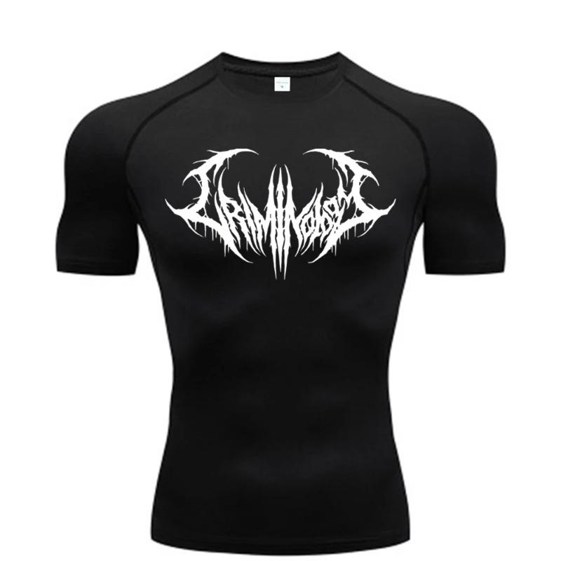 Fitness T-shirt Men's Gym Compression Sportswear High Elasticity Quick Dry Breathable Exercise Breathable Sweat Absorbing Tight Fit