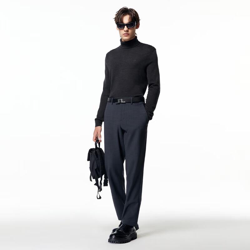 J.Lindeberg Men's Basic High-Neck Wool Blend Knit Sweater 52533E007