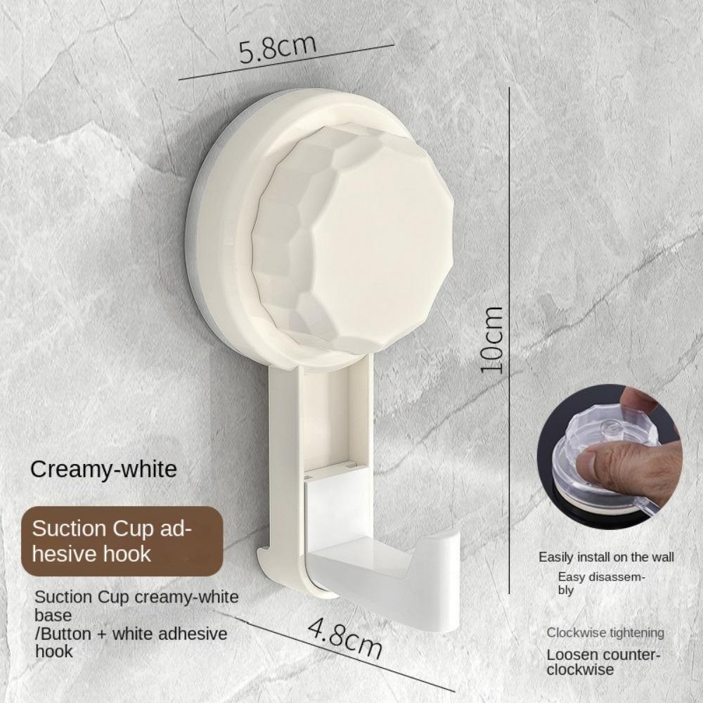 

Removable Keys Clothes Hooks Household Rotating Towel Hook Suction Cup Hooks For Kitchen Bathroom