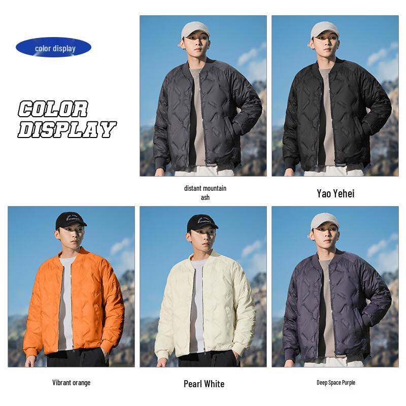 EASTERN CAMEL Men's Thickened Winter Padded Baseball Jacket