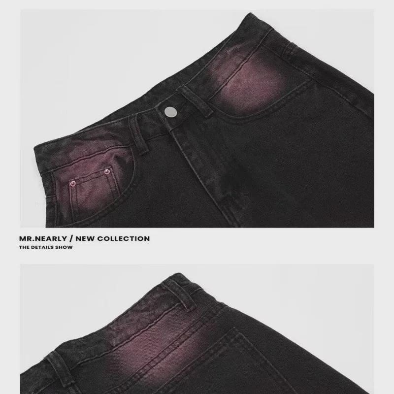 2024 Women's High-Waist Wide-Leg Jeans: Black & Gray, Loose, Slim, Straight & Floor-Length