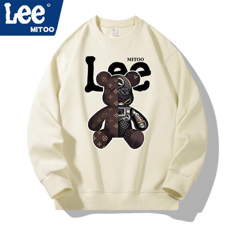 

2025 Осень/Зима Коллаборация lee&mitoo Мужской Универсальный Свитшот на Флисовой Подкладке - Гонконгский Тренд, Парный Стиль XL (Height 175-183 cm, Weight 70-80 kg)