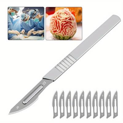 Karbon Çeliği Oyma Metal Neşter Maket Bıçağı Oyma El Sanatları Bıçağı Cerrahi Neşter Kağıt Kesme Aleti Kırtasiye Bıçağı