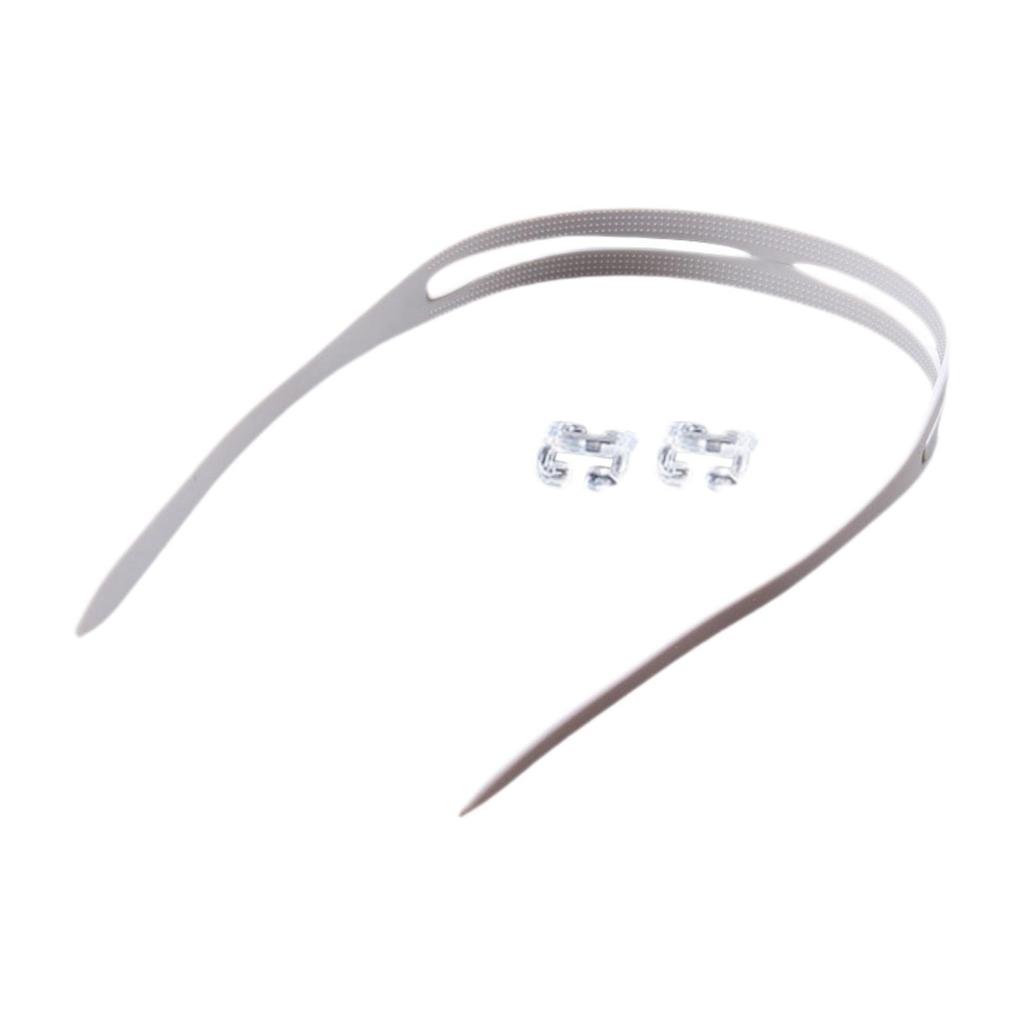 Correa para Gafas de Natación, Correa para Gafas de Natación con 2 Pinzas Correa de Silicona de Repuesto para Hombres Mujeres