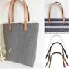 2 Pcs DIY Lady Shoulder Bag Replacement Belt Detachable PU Leather Handle Handbag Strap Band