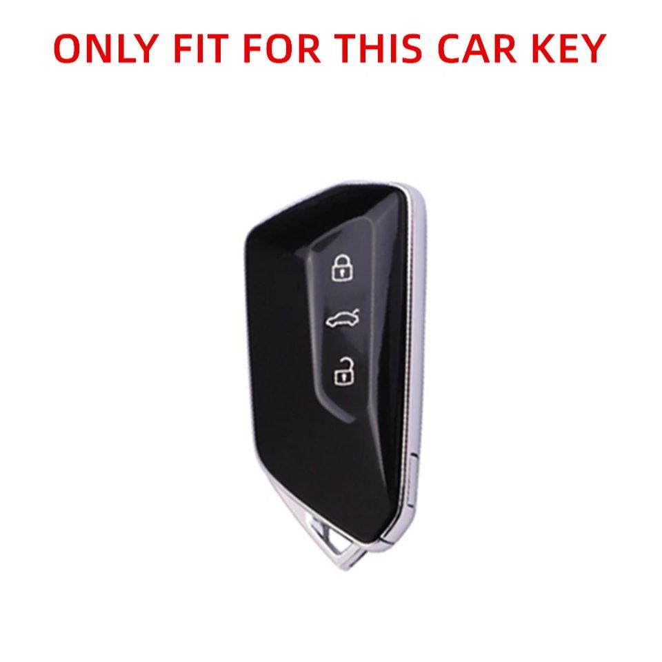 Leather Car Remote Key Cover Case Holder Shell Fob For Volkswagen VW New Sagitar Teramont Passat Tiguan L Pro ID3 ID4X ID6X 2026