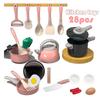 28Pcs Mini Kitchen Accessories Kids Kitchen Toy Set Pretend Play Food Cookware Simulation Cooking Toy