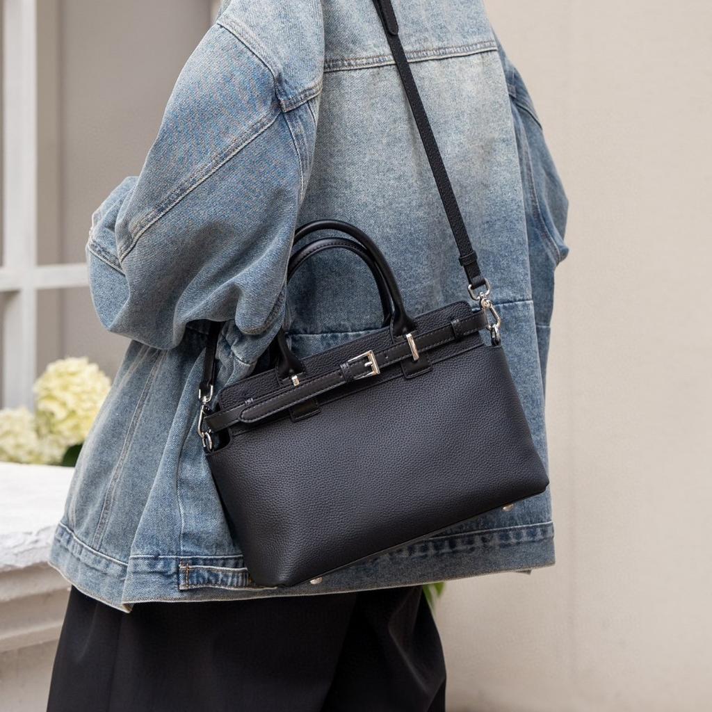Hochwertige Pitot-Tasche Einzelschulter-Crossbody-Ledertasche Einfache und vielseitige Tasche für den Weg zur Arbeit