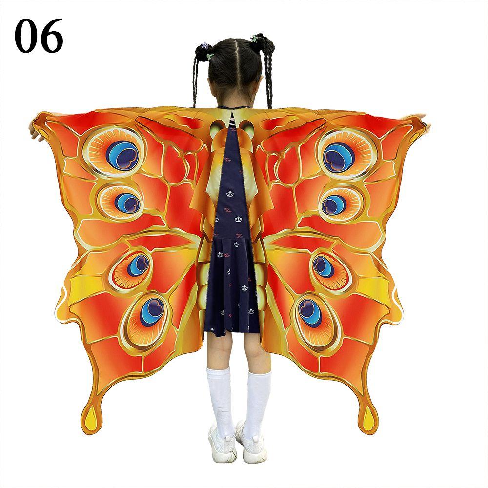 Cosplay Halloween Kostüm Partyrequisite Schmetterlingsumhang Schmetterlingsflügel Schal Mädchen Umhang Kinder Cape