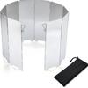 9 Plates Mini Gas Stove Wind Shield Outdoor Camping Picnic Cooking Burner Windproof Screen Aluminum Alloy Wind Screen