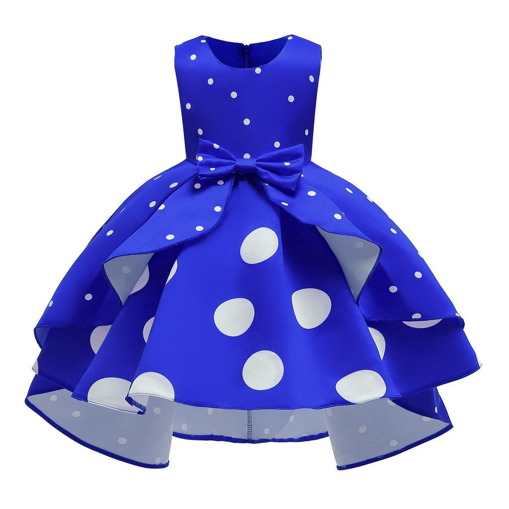 Polka Dot Christmas Princess Dress for Girls - Hot-Selling Evening Wear
