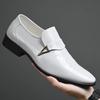 Leather Shoes for Men 2025 New Patent Leather Business Men Casual Shoes Slip on Party Dress Footwear Pointed Toe Loafers