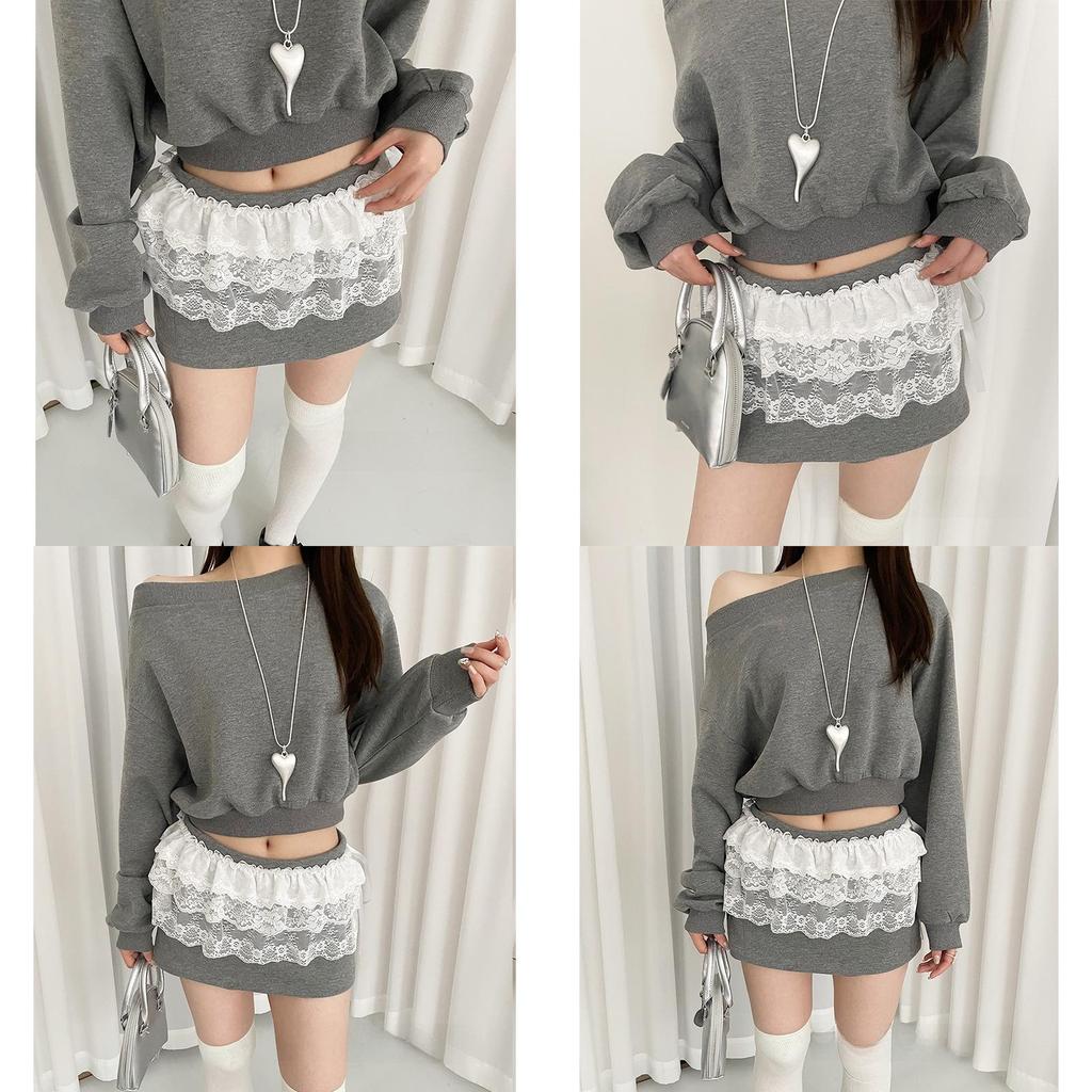 Original Design Flower Lace Waist Belt With Plastic Buckle For Dresses And Jeans