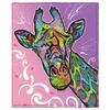 Giraffe Print Blanket Flannel Blanket for Sofa Office Bed Camping Travel Gift Blanket