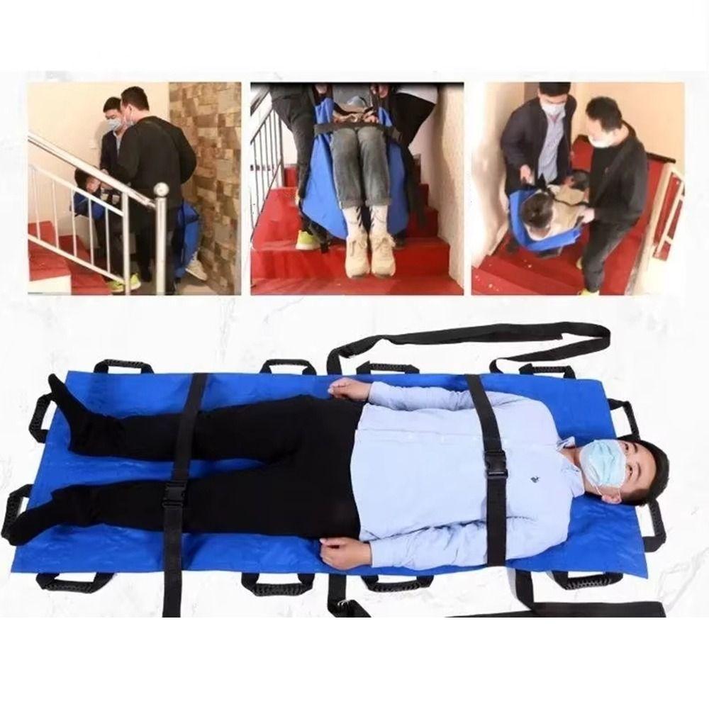 Nylon Material Flip Over Care Pad 12 Handles Elderly Turning Care Pad Up Down Stairs