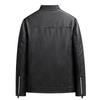 Men's Trendy Versatile PU Leather Motorcycle Jacket with Stand Collar for Autumn and Winter