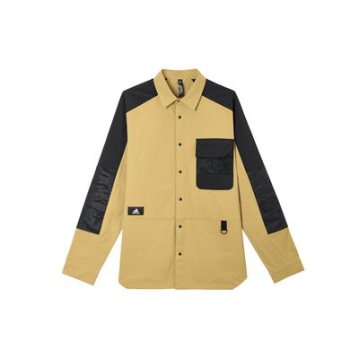 Spring Outdoor Sports Long Sleeve Shirt Men Tops Yellow HE5263