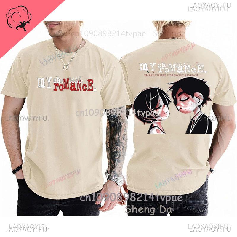 

Bandas De Rock My Chemical RoUnisexce Graphic T Shirts Cotton The Black Parade Camisa Vintage Punk Hip Hop Short Sleeve Tee Shirt XS