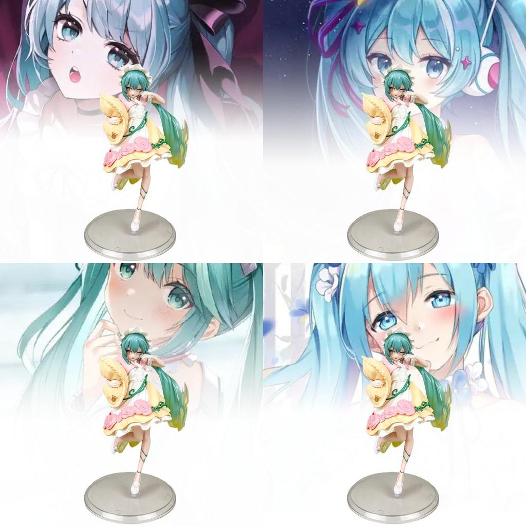 Adorable Hatsune Miku Fairy Tale Wonderland Plush Pillow Pvc Figure Collectible Model