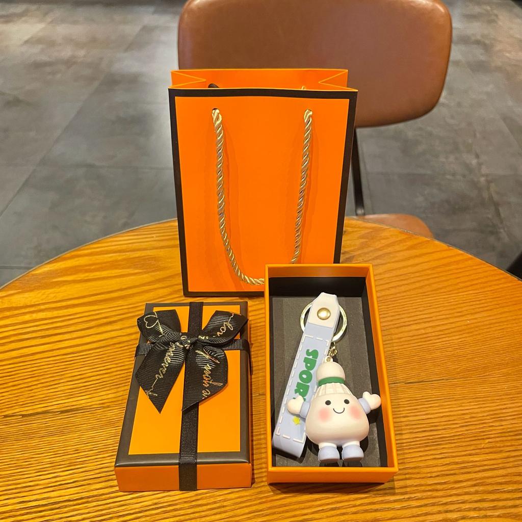 Original Badminton Figurine Keychain Fashionable Fun Cartoon Tennis Pendant Small Gift Football-related Souvenir