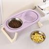Non-Slip Cat Food Water Bowl Anti-flip Elevated Pet Feeder Bowl Pet Food Dispenser  Dog Accessories