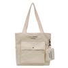 Large-capacity Versatile Bag Women's 2025 New Shoulder Canvas Portable Popular Texture Class Commuter Tote Bag Soft