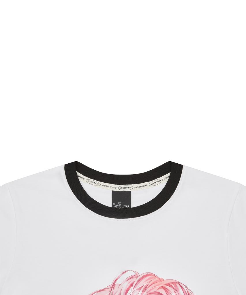LUVISTRUE Shugo Chara! Ringer Tee(White)