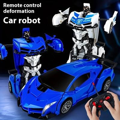 Mini 2 em 1 Carro Brinquedos RC Carro Robô Transformação Carro Transformação Automática Robô Modelo Carro de Corrida Meninos Presentes Brinquedo Infantil